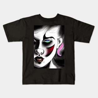 MOODY CLOWN Kids T-Shirt